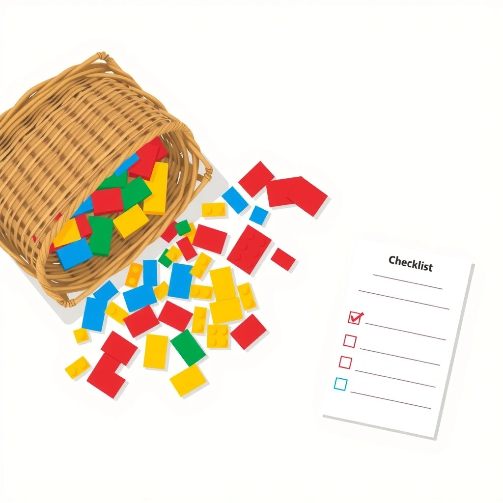 Układ materiałów — lista i zdjęcie do wydruku - Materiały - Dzień Klocków LEGO