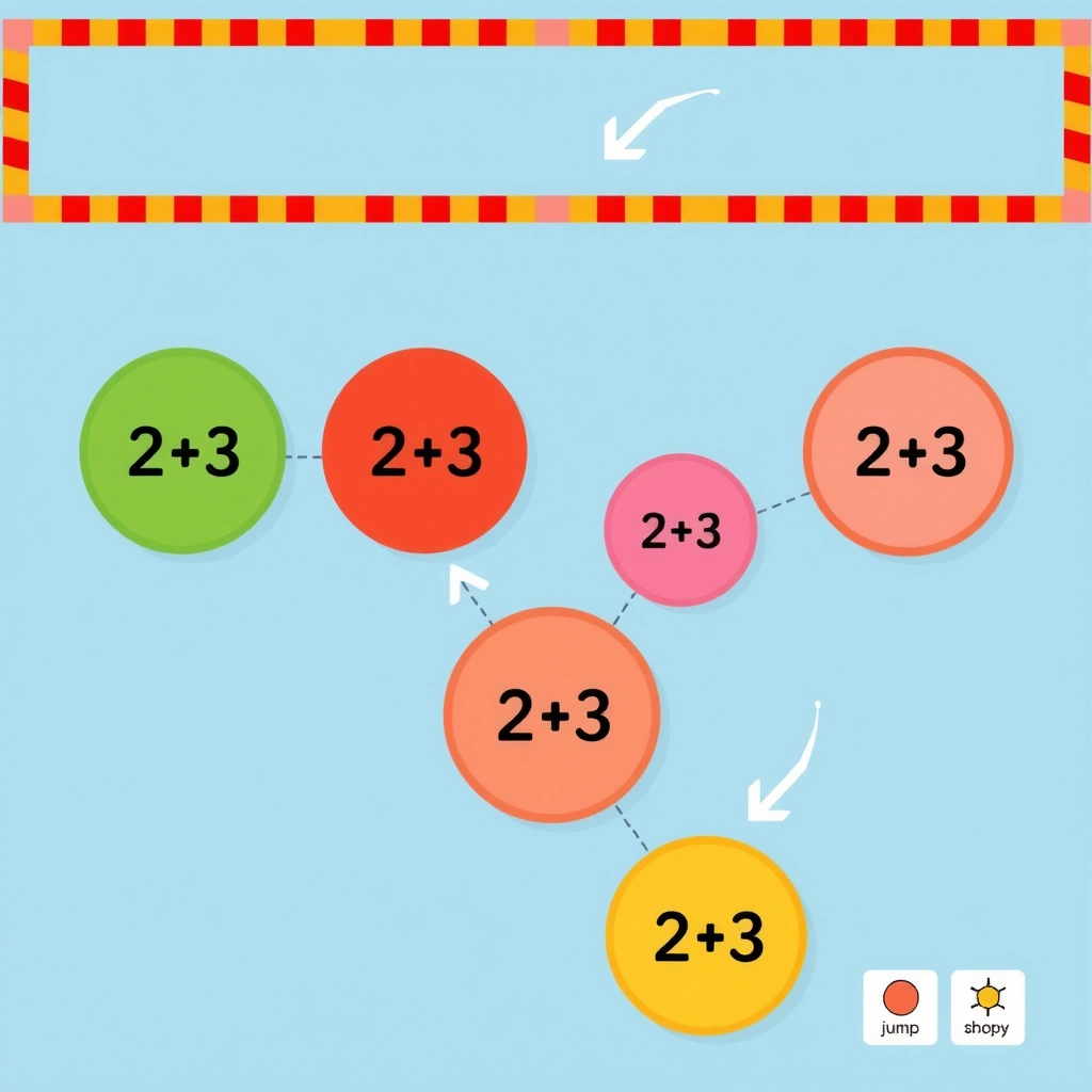 Plan gry ruchowej: pętle na podłodze - Szablony - Dzień Tabliczki Mnożenia (listopad)