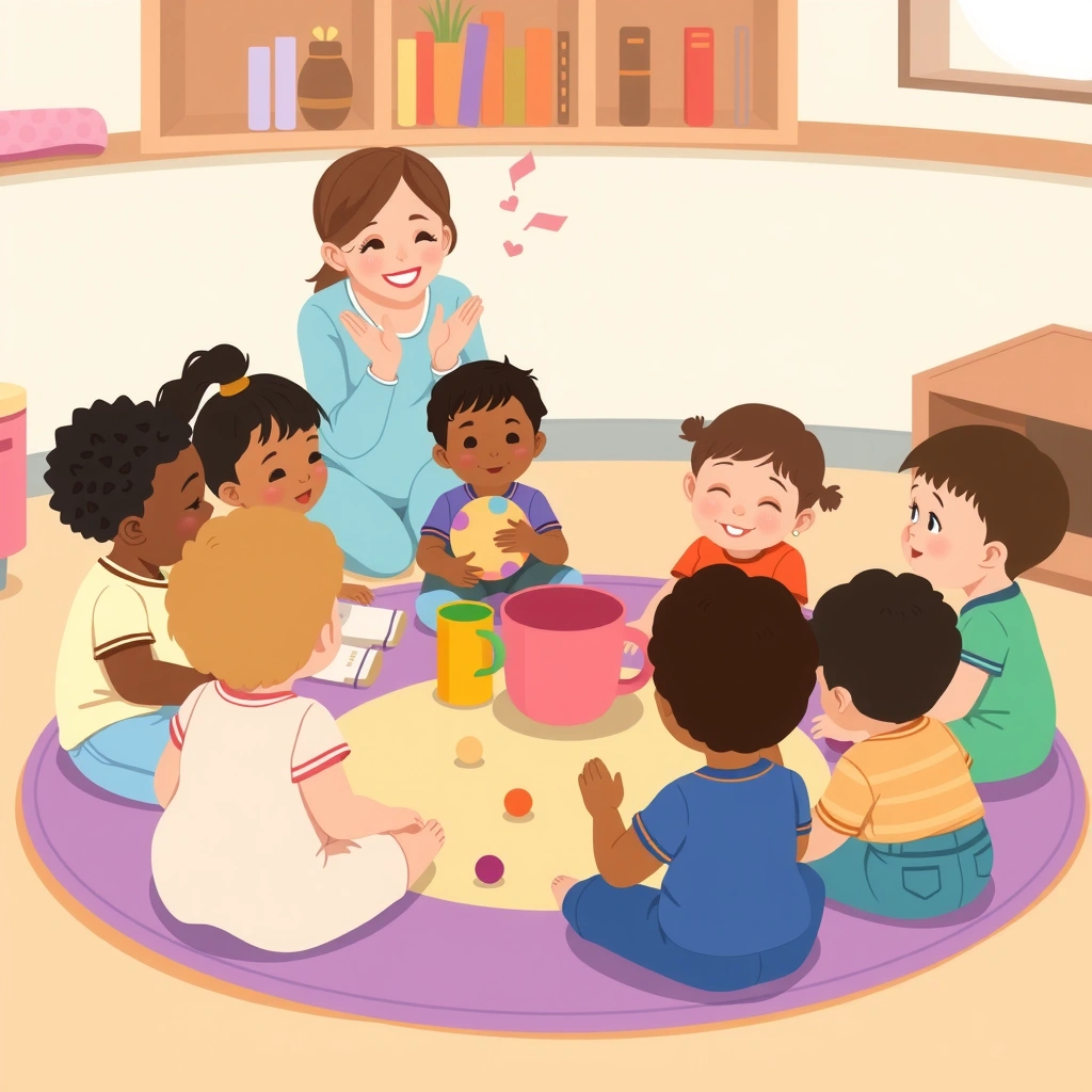 Scenka powitalna — koło na macie - Materiały - Dzień Przedszkolaka