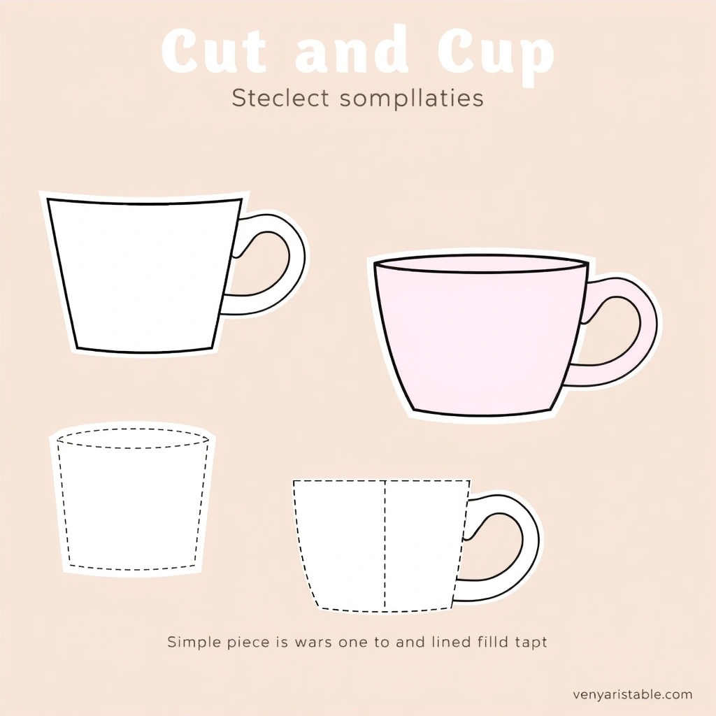 Szablon kubeczków — wytnij i użyj - Szablony - Dzień Przedszkolaka