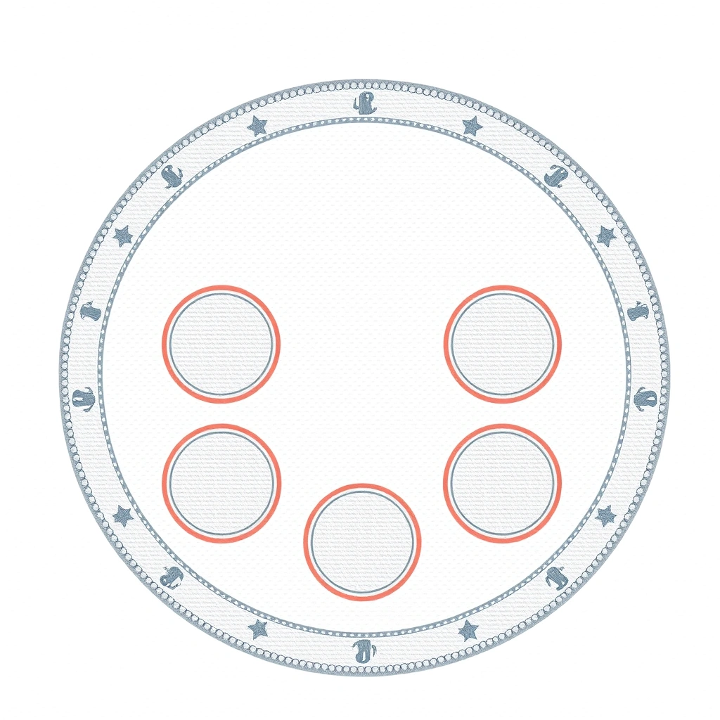 Dywanik Bajek — projekt maty do siedzenia - Materiały - Dzień Postaci z Bajek