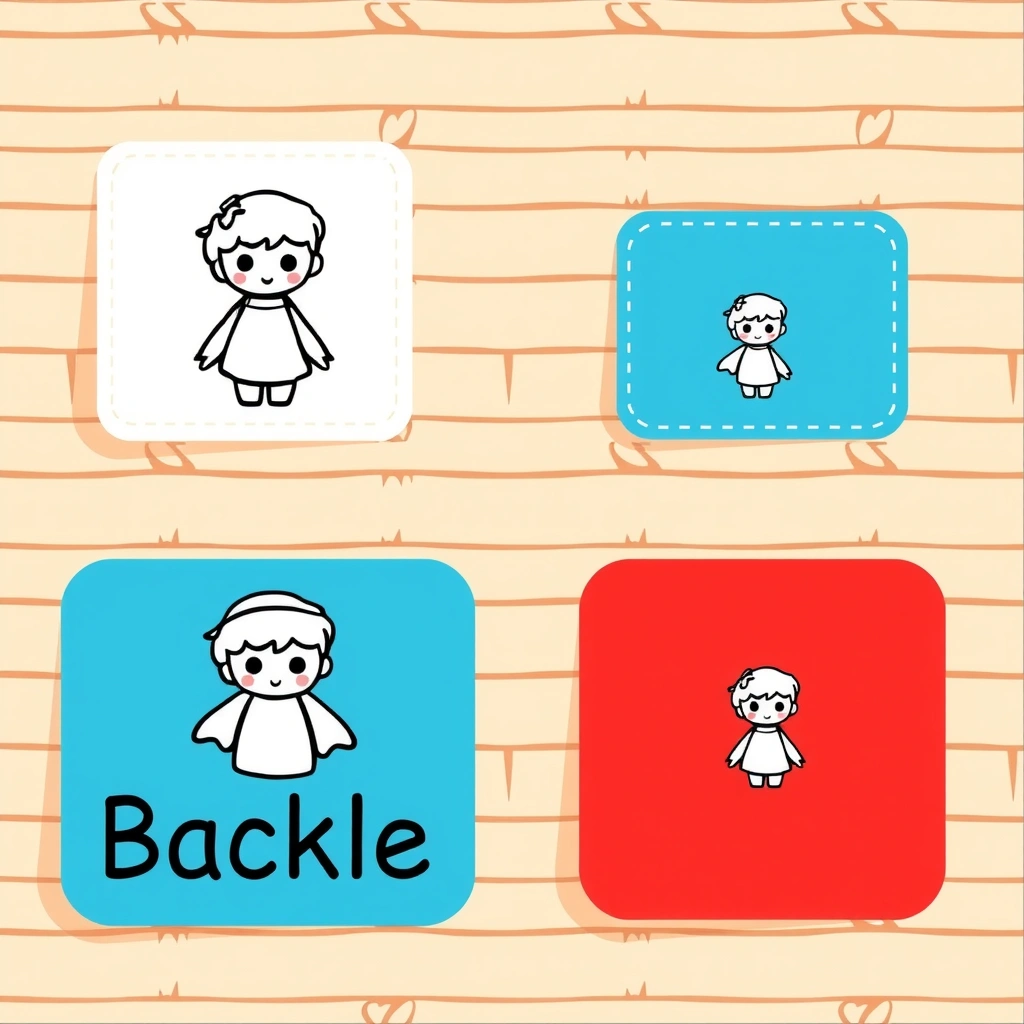 Etykiety do koszyków (duże/małe, czerwony/niebieski) - Szablony - Dzień Postaci z Bajek