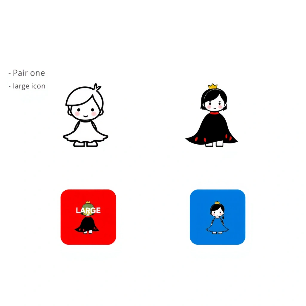 Etykiety do koszyków (duże/małe, czerwony/niebieski) - Szablony - Dzień Postaci z Bajek