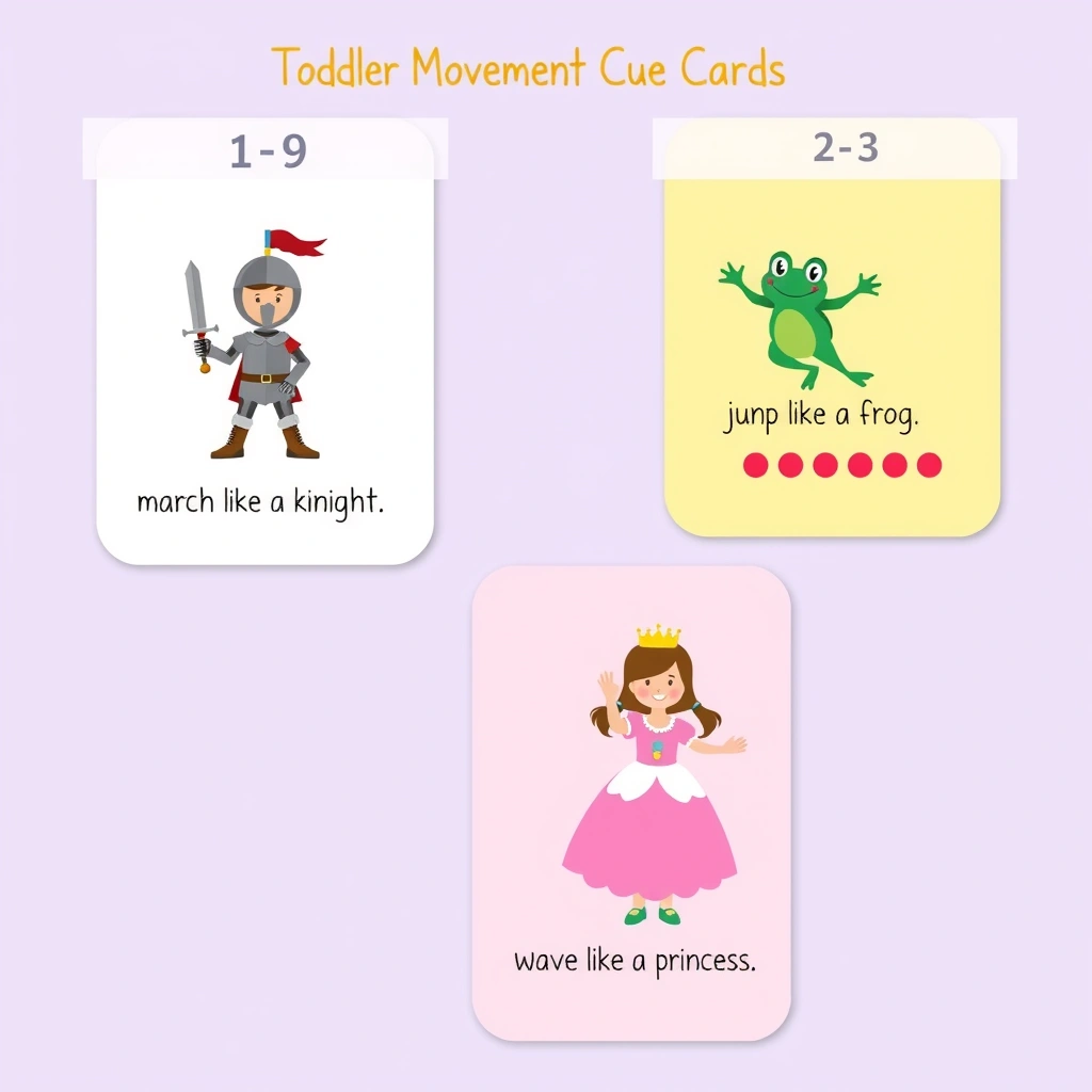 Karty ruchowe (Marsz, Skok, Machanie) - Szablony - Dzień Postaci z Bajek