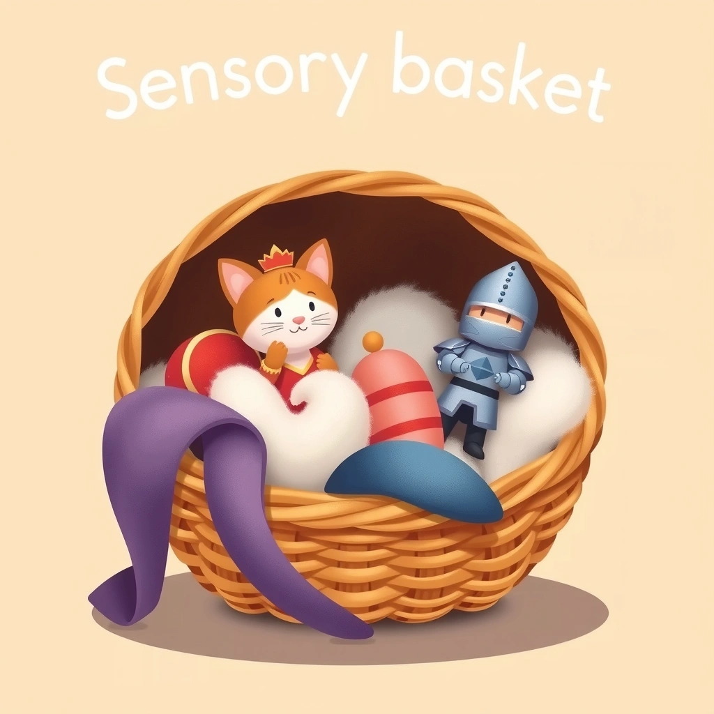 Plakat kosza sensorycznego - Materiały - Dzień Postaci z Bajek