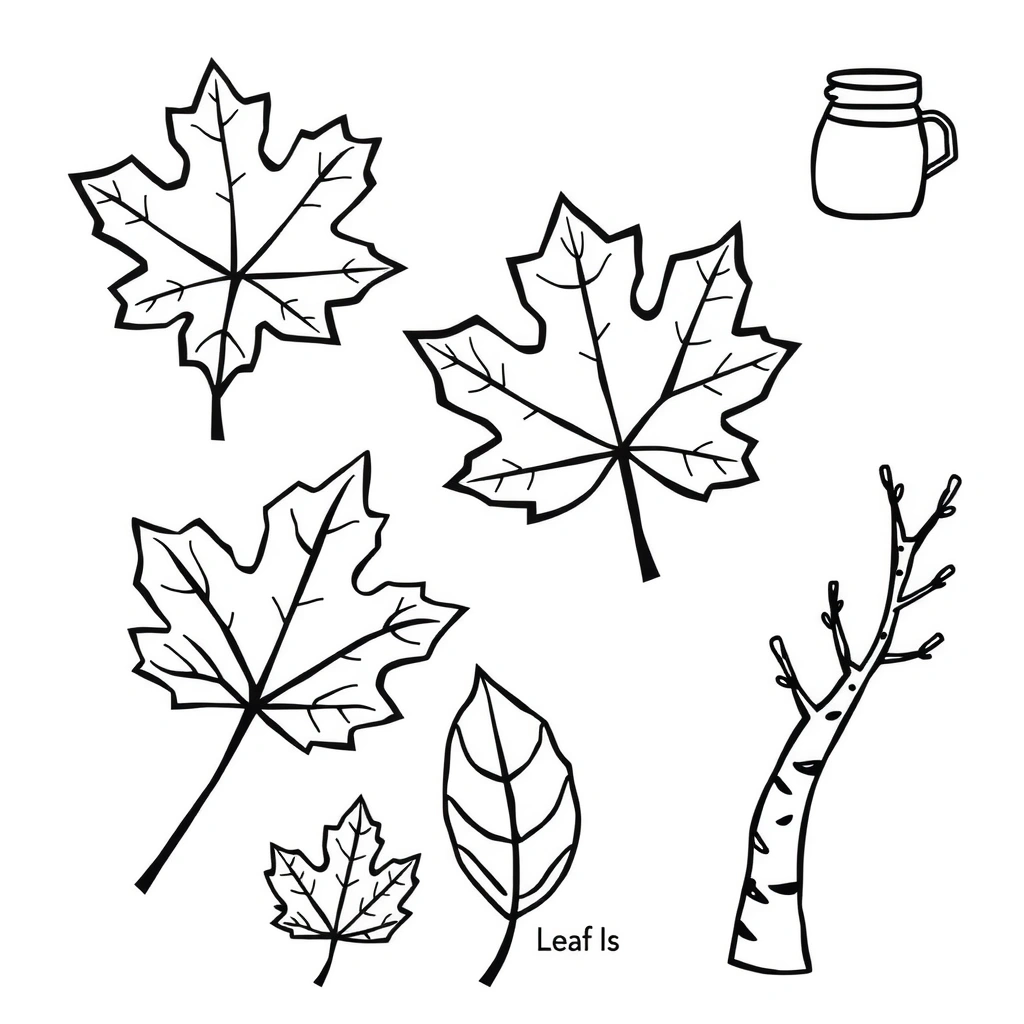 Szablony liści do druku - Szablony - Wszystkich Świętych