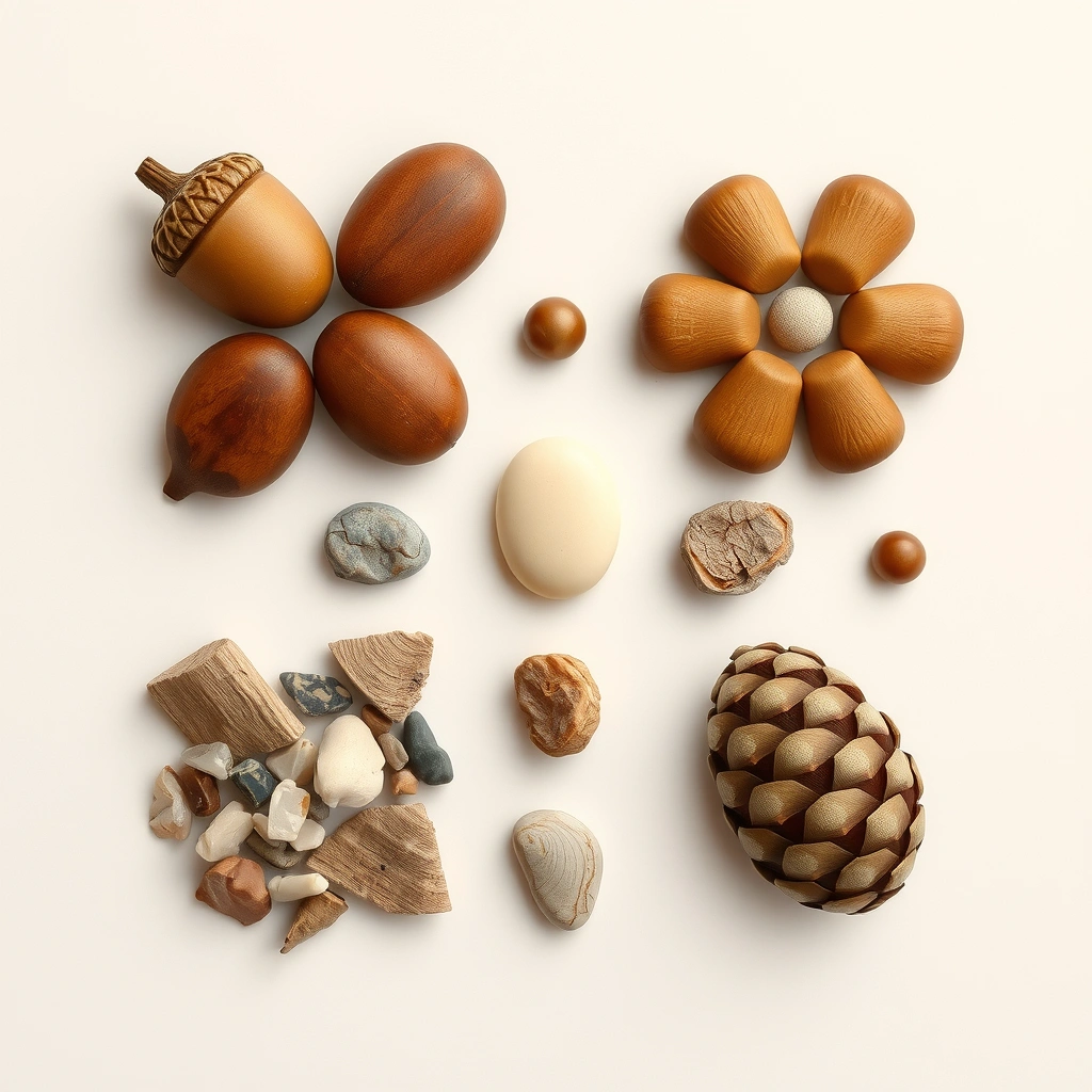 Przykładowe 'guziki' z przyrody - Materiały - Dzień Guzika