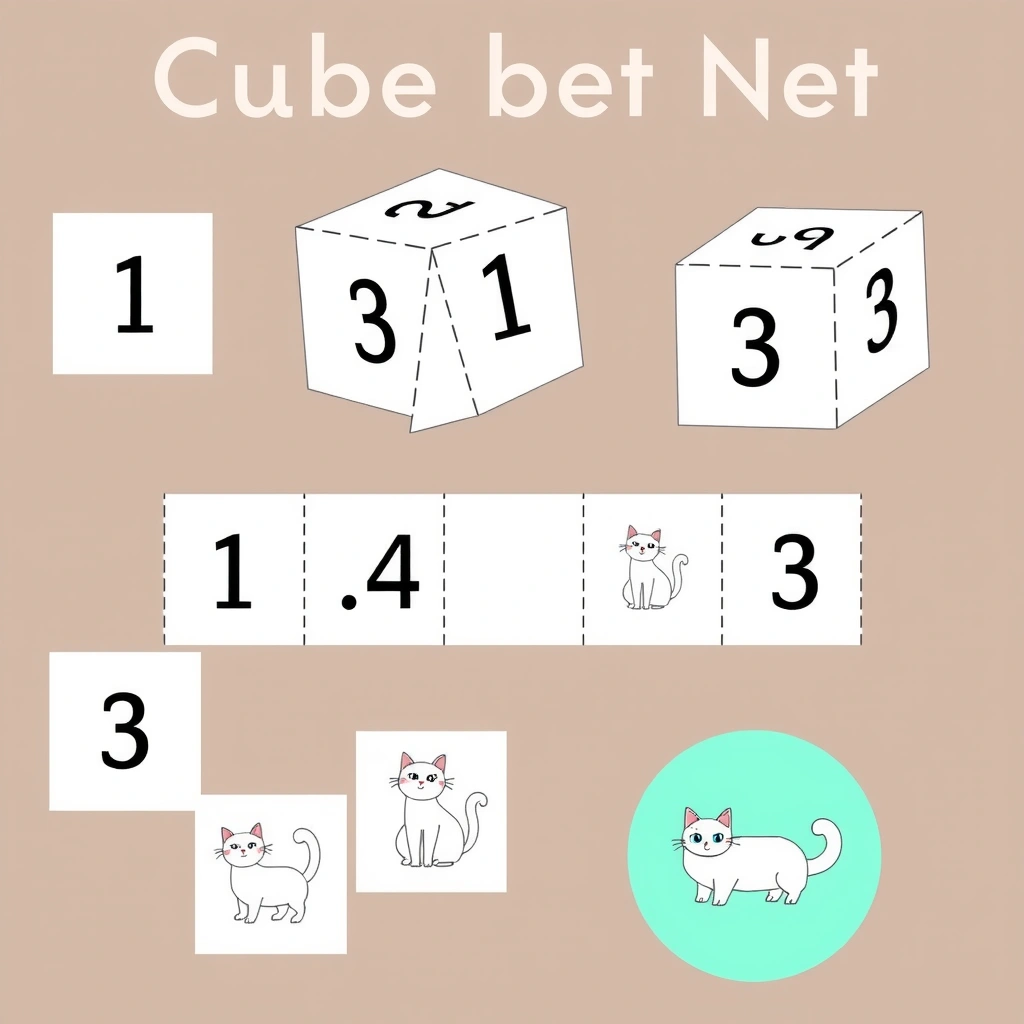 Kostka/liczby 1–3 — karty do losowania - Szablony - Dzień Kota (międzynarodowy)