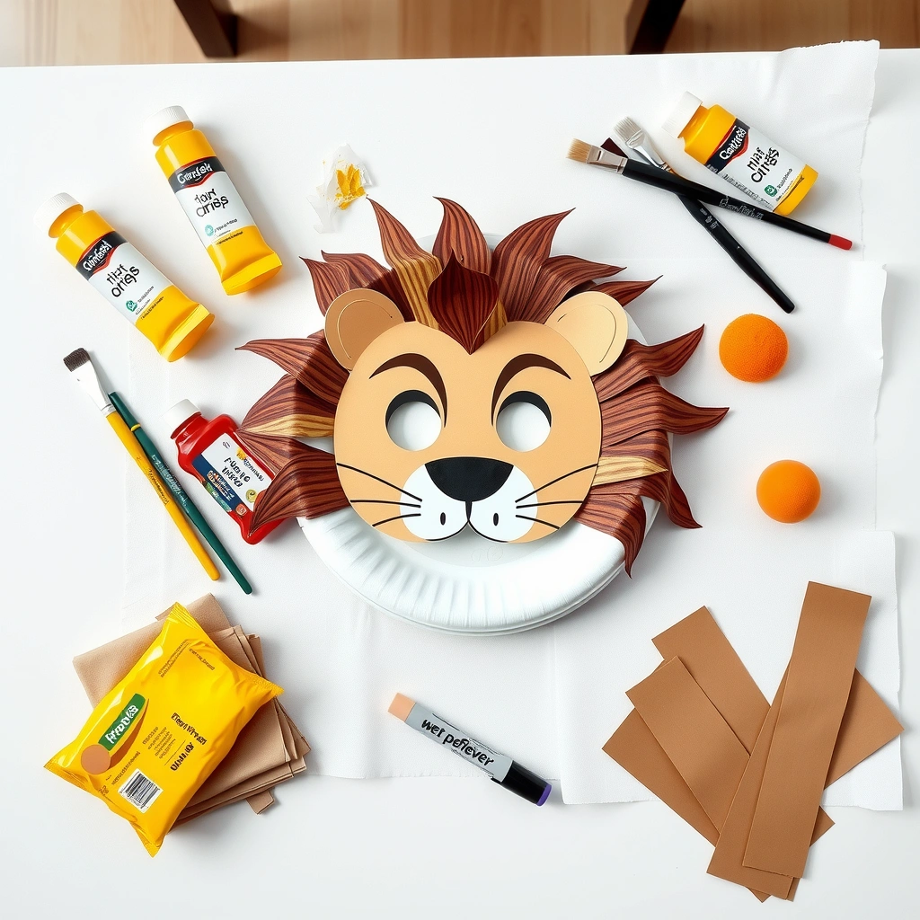 Zdjęcie materiałów do pracy plastycznej - Materiały - Dzień Lwa