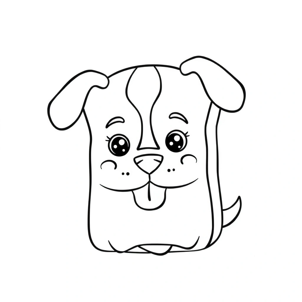 Kolorowanka: Kanapka-kundelek - Kolorowanki - Dzień Kundelka