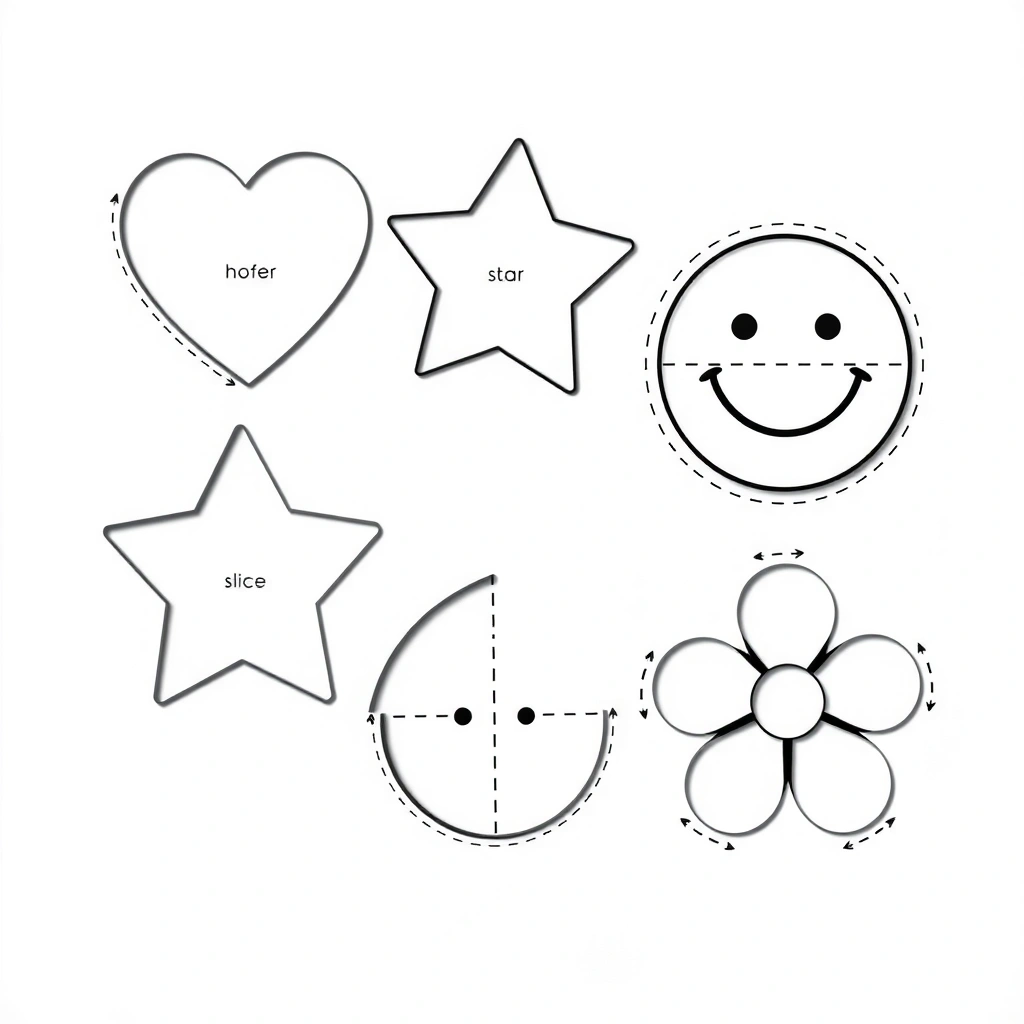 Szablony foremek — kształty do wycinania - Szablony - Międzynarodowy Dzień Przyjaźni