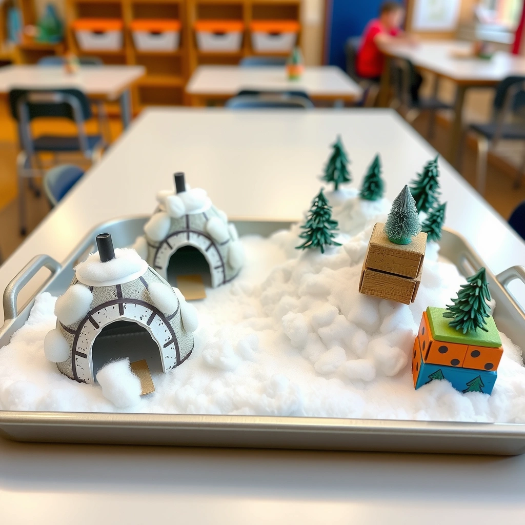 Fotka inspiracyjna: Gotowe prace na tacy - Materiały - Pierwszy Dzień Zimy