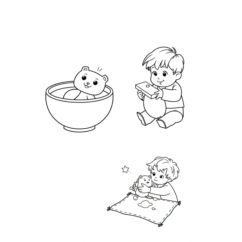 Kolorowanka: Pluszaki badacze - Kolorowanki - Dzień Pluszaka