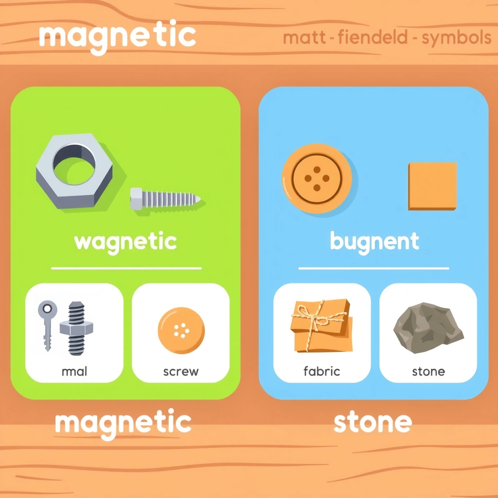 Karty porównawcze: magnetyczne vs niemagnetyczne - Szablony - Dzień Górnika - Barbórka