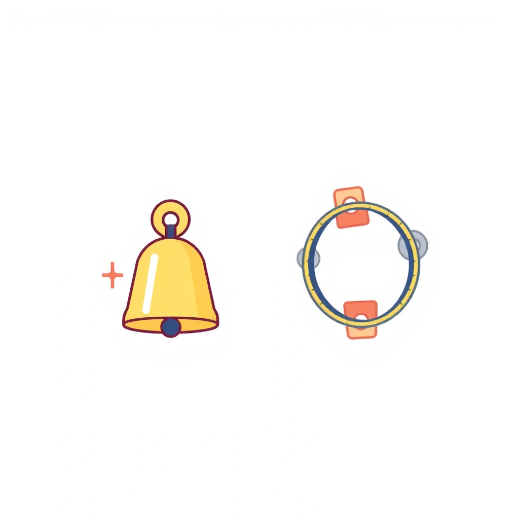 Ikona instrumentu — dzwoneczek / tamburyn - Materiały - Dzień Chleba