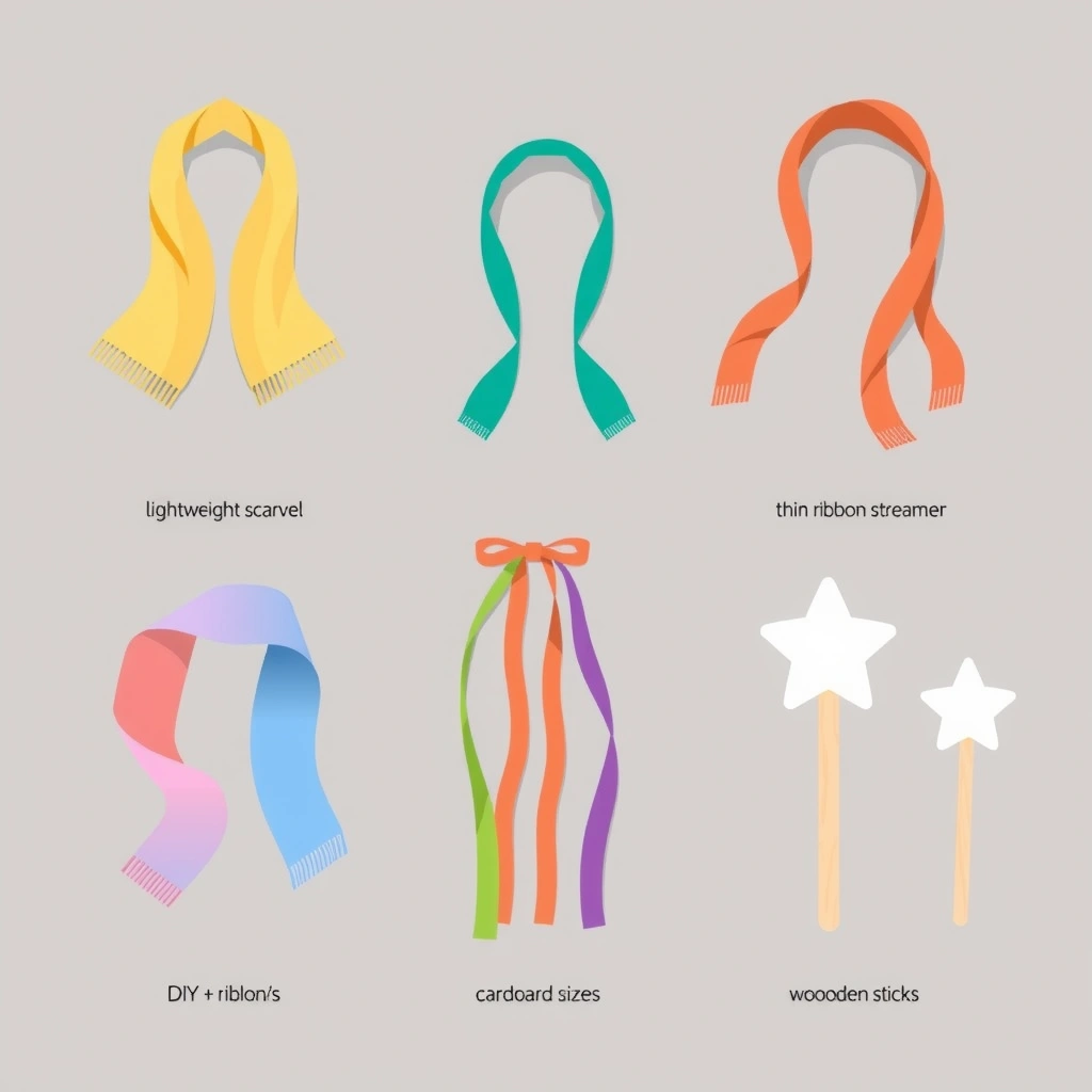 Rekwizyty: kolorowe chustki i gwiazdki na patyczkach - Szablony - Andrzejki