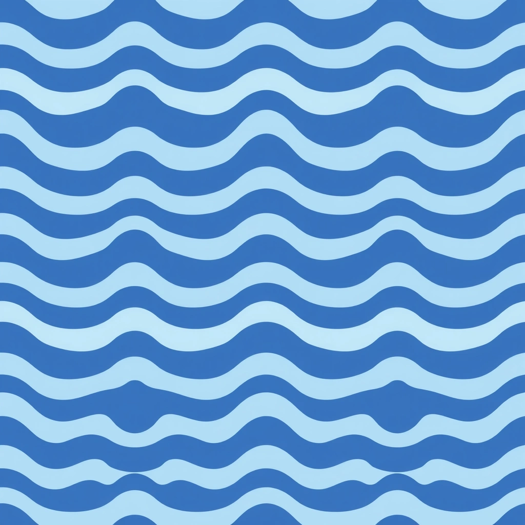Wzór taśmy podłogowej — linia fal - Szablony - Dzień Piratów