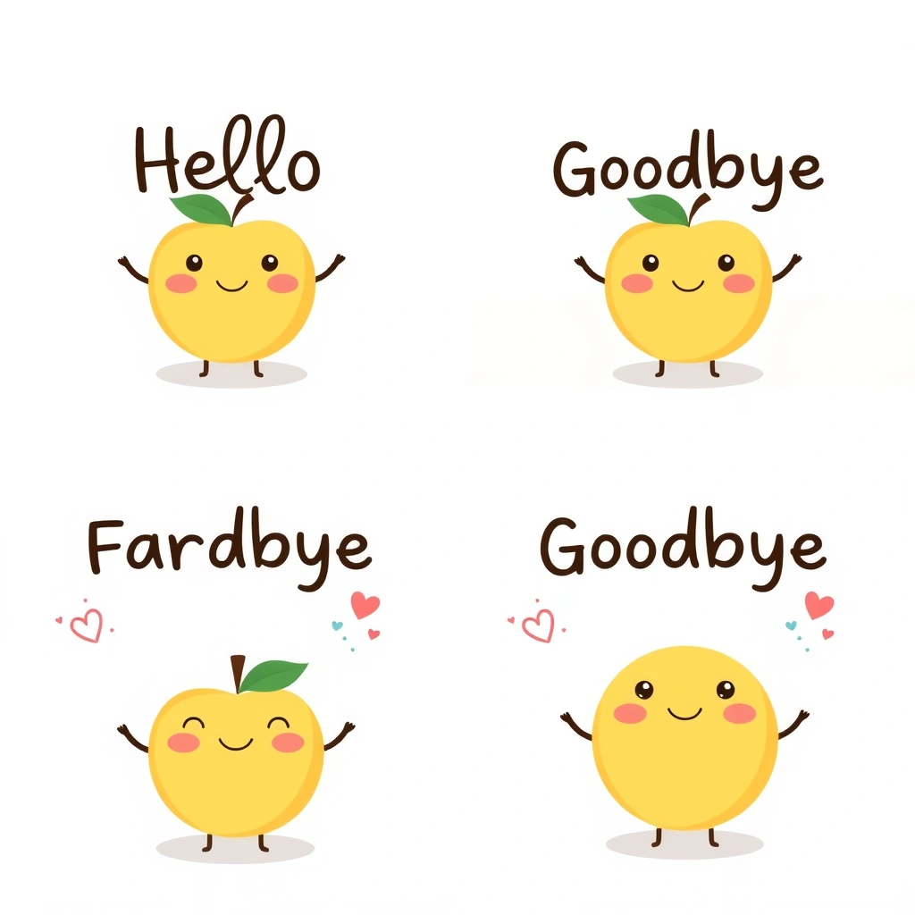 Karta powitania i pożegnania z owocowym motywem - Szablony - Dzień Owoców i Warzyw