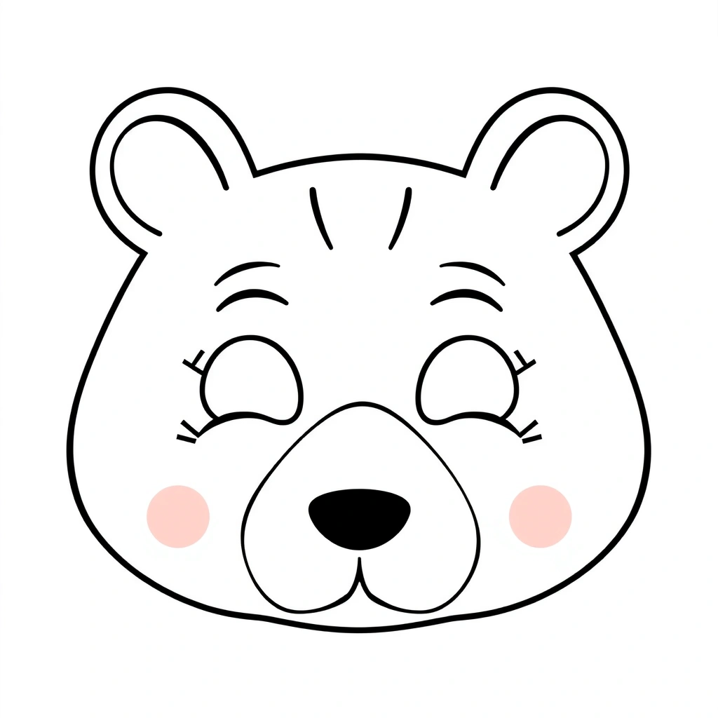 Szablon maski — prosta maska kartonowa - Szablony - Dzień Teatru