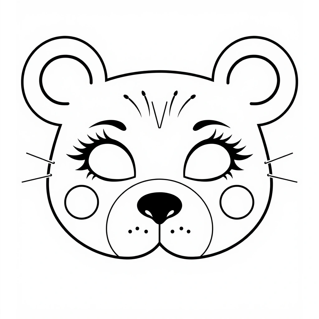 Szablon maski — prosta maska kartonowa - Szablony - Dzień Teatru