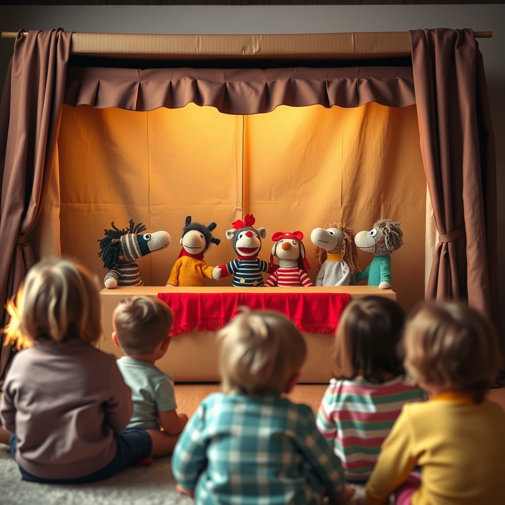 Zdjęcie sceny — mały teatrzyk w sali - Materiały - Dzień Teatru