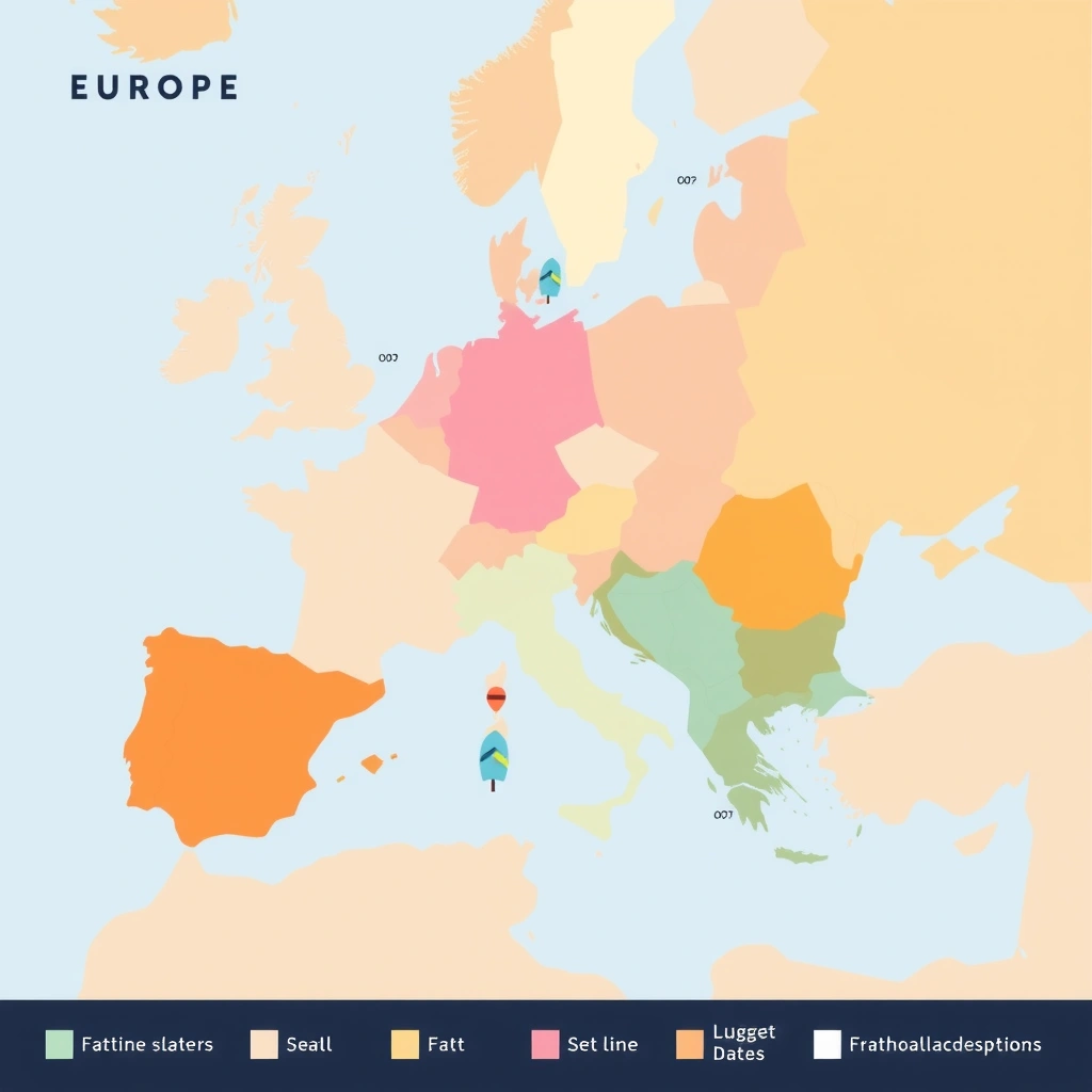 Mapa Europy - obrazek dla dzieci - Materiały - Dzień Unii Europejskiej