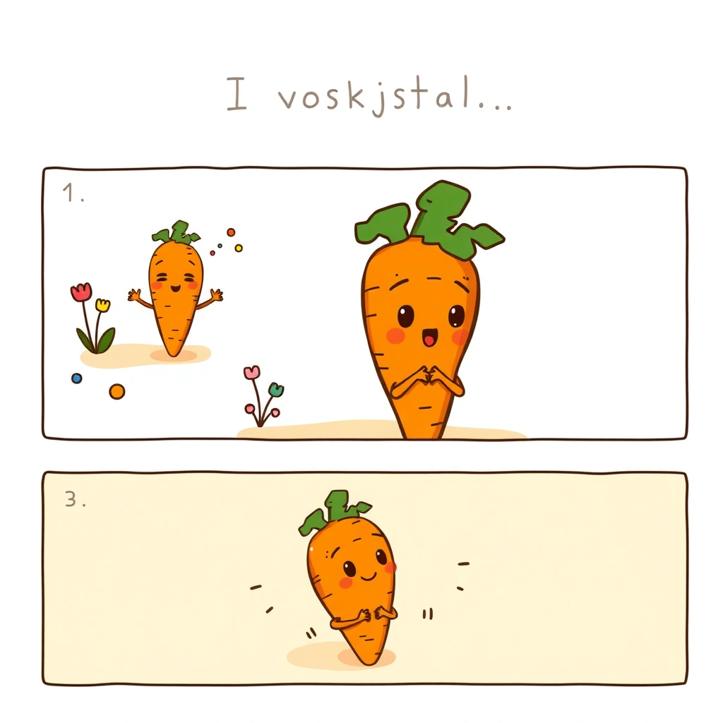 Krótka historyjka o marchewce — trzypanele - Materiały - Dzień Marchewki