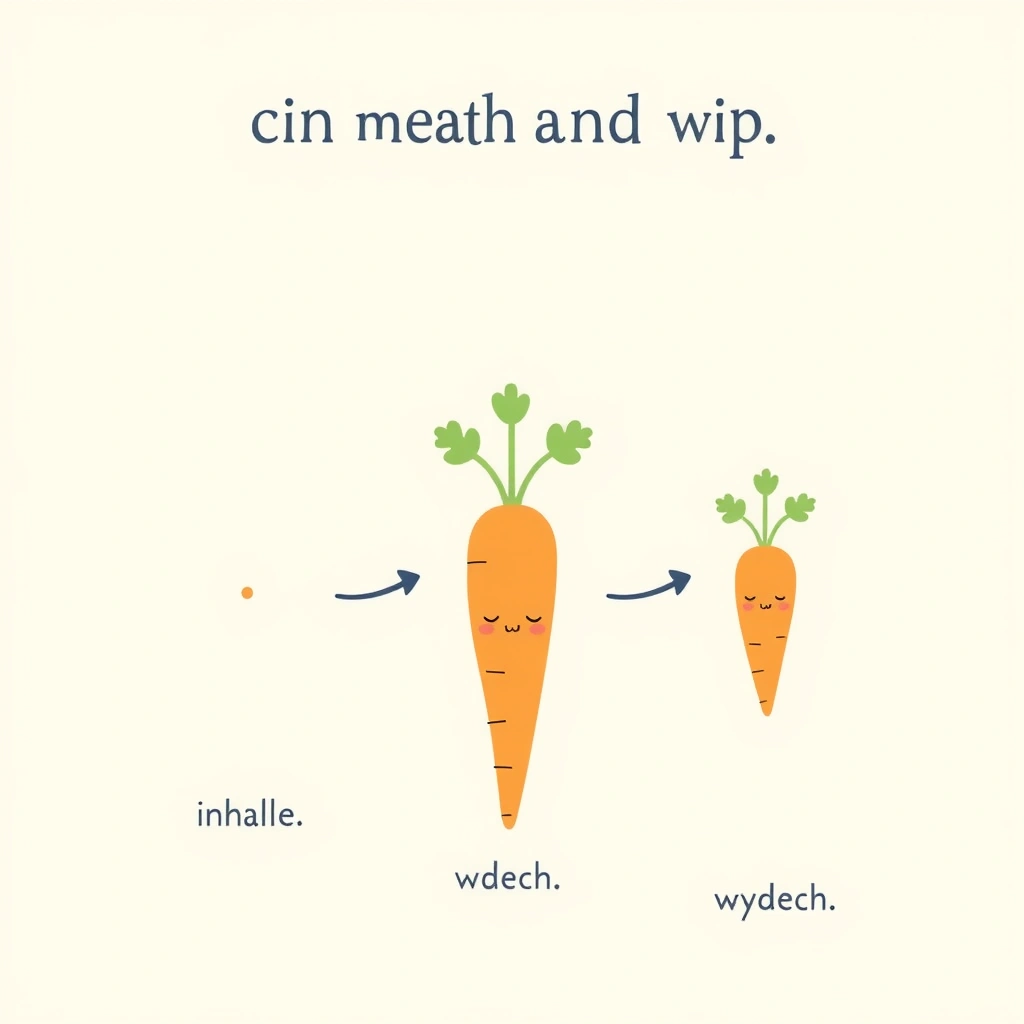 Kącik uspokojenia — 'Oddech marchewki' ilustracja - Materiały - Dzień Marchewki
