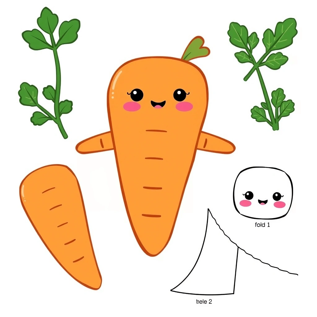 Pacynka marchewka — szablon do wydruku - Szablony - Dzień Marchewki
