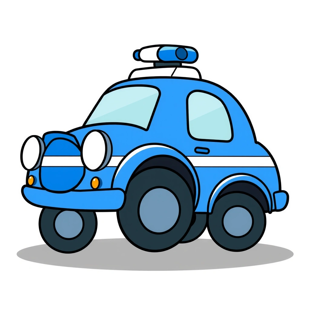 Radiowóz (obrazek) - Materiały - Dzień Policjanta