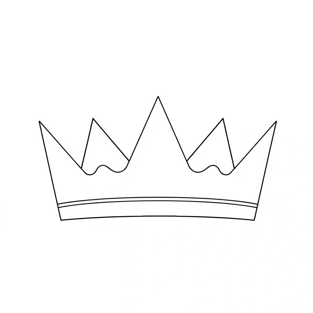 Korona do dekorowania — szablon - Szablony - Karnawał