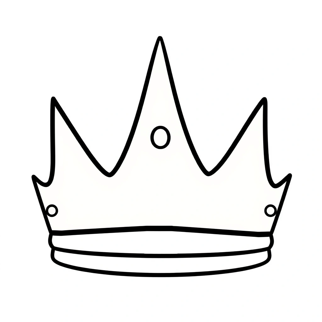 Korona do dekorowania — szablon - Szablony - Karnawał