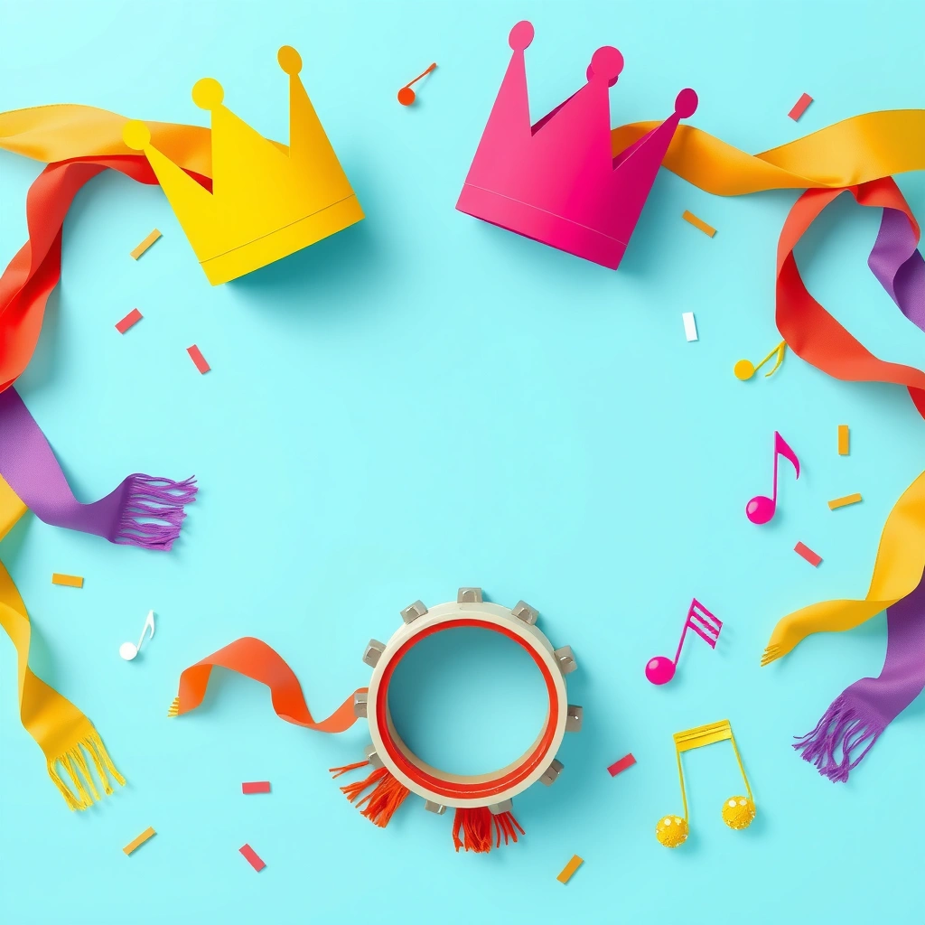 Plakat zapraszający — Mały Karnawał - Materiały - Karnawał