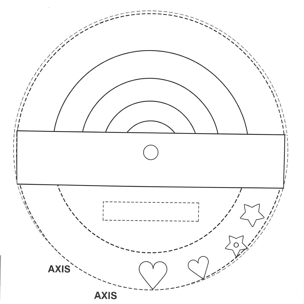 Szablon — Wycinanka talerzyka - Szablony - Dzień Roweru