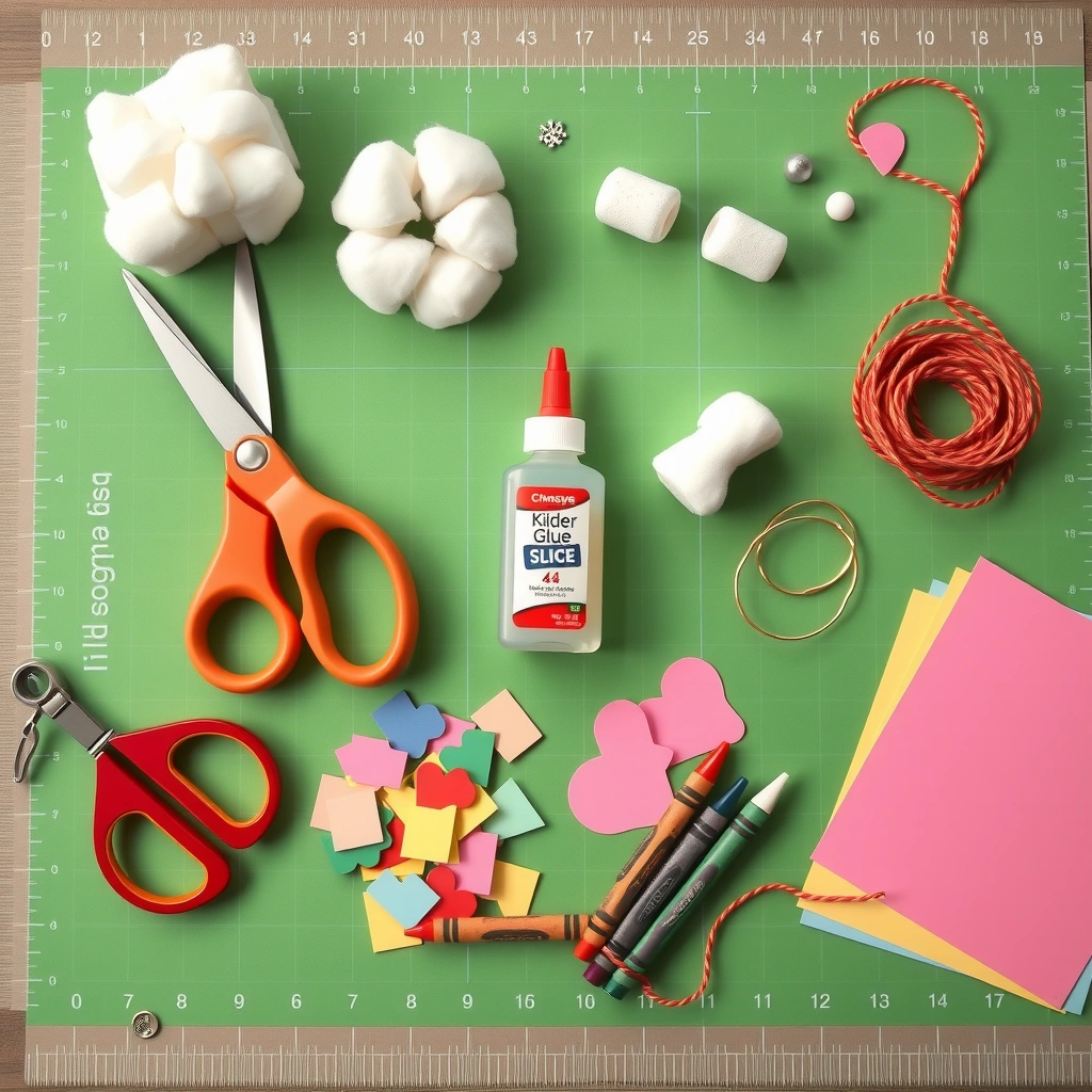 Zestaw dekoracji do przyklejania — zdjęcie materiałów - Materiały - Boże Narodzenie