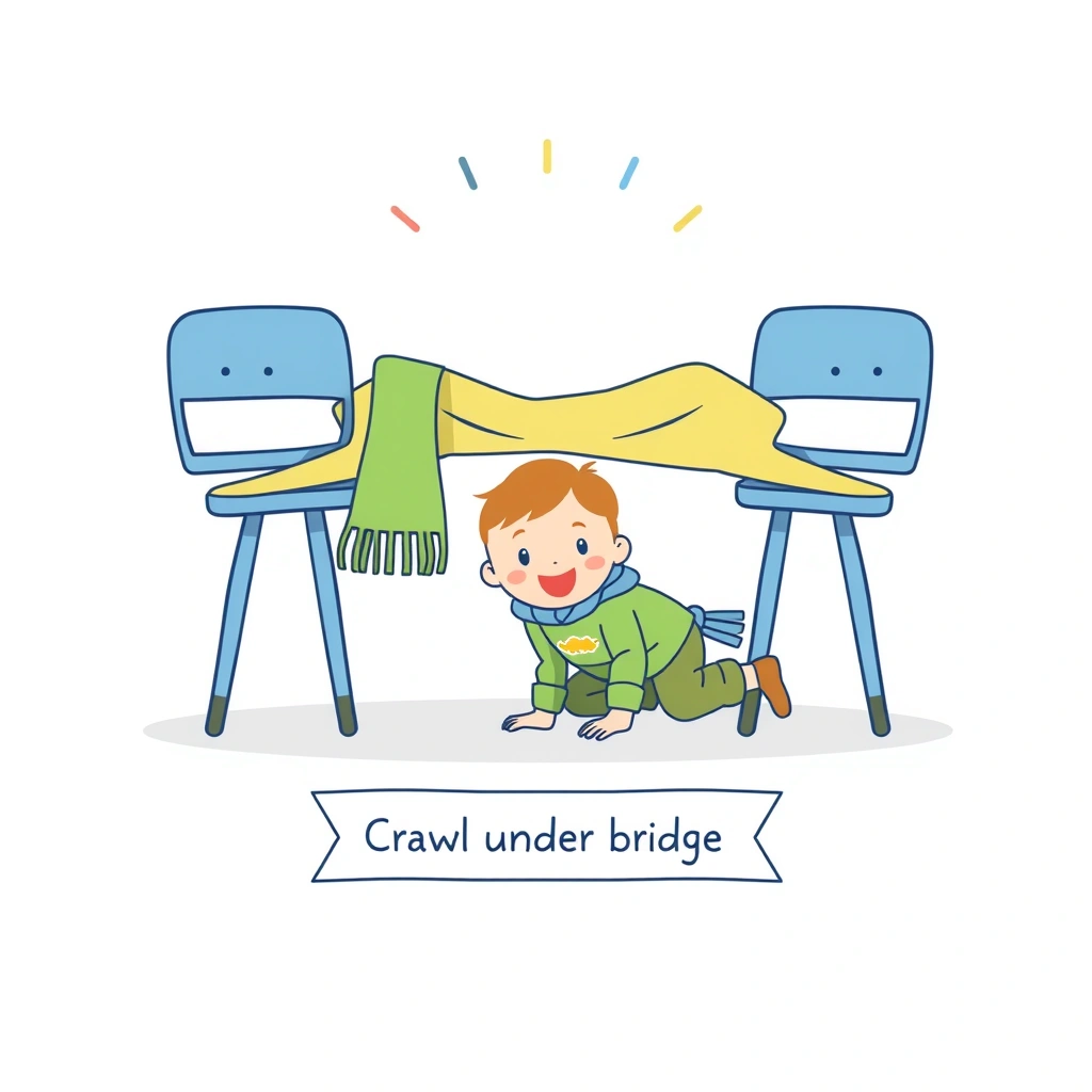Karta stanowiska: Czołganie pod mostkiem - Szablony - Dzień Sportu
