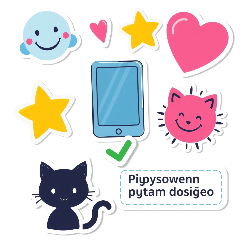 Arkusz naklejek — elementy do ozdabiania - Materiały - Dzień Bezpiecznego Internetu