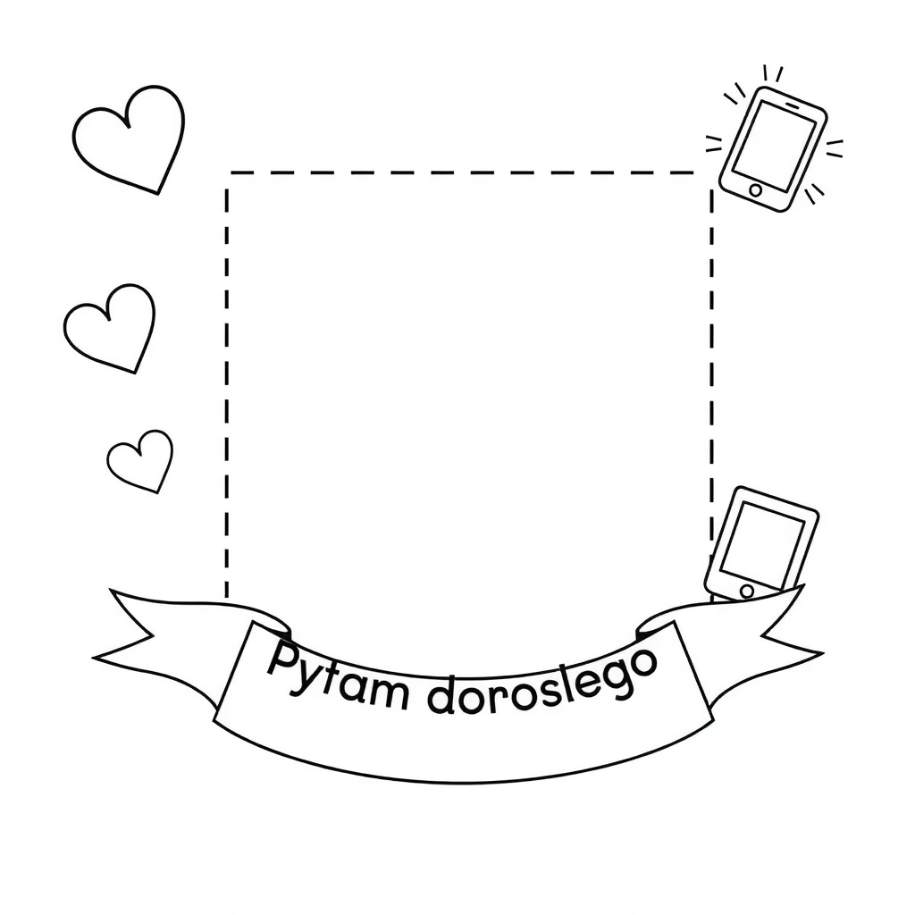 Szablon ramki do wycięcia (A4) - Szablony - Dzień Bezpiecznego Internetu