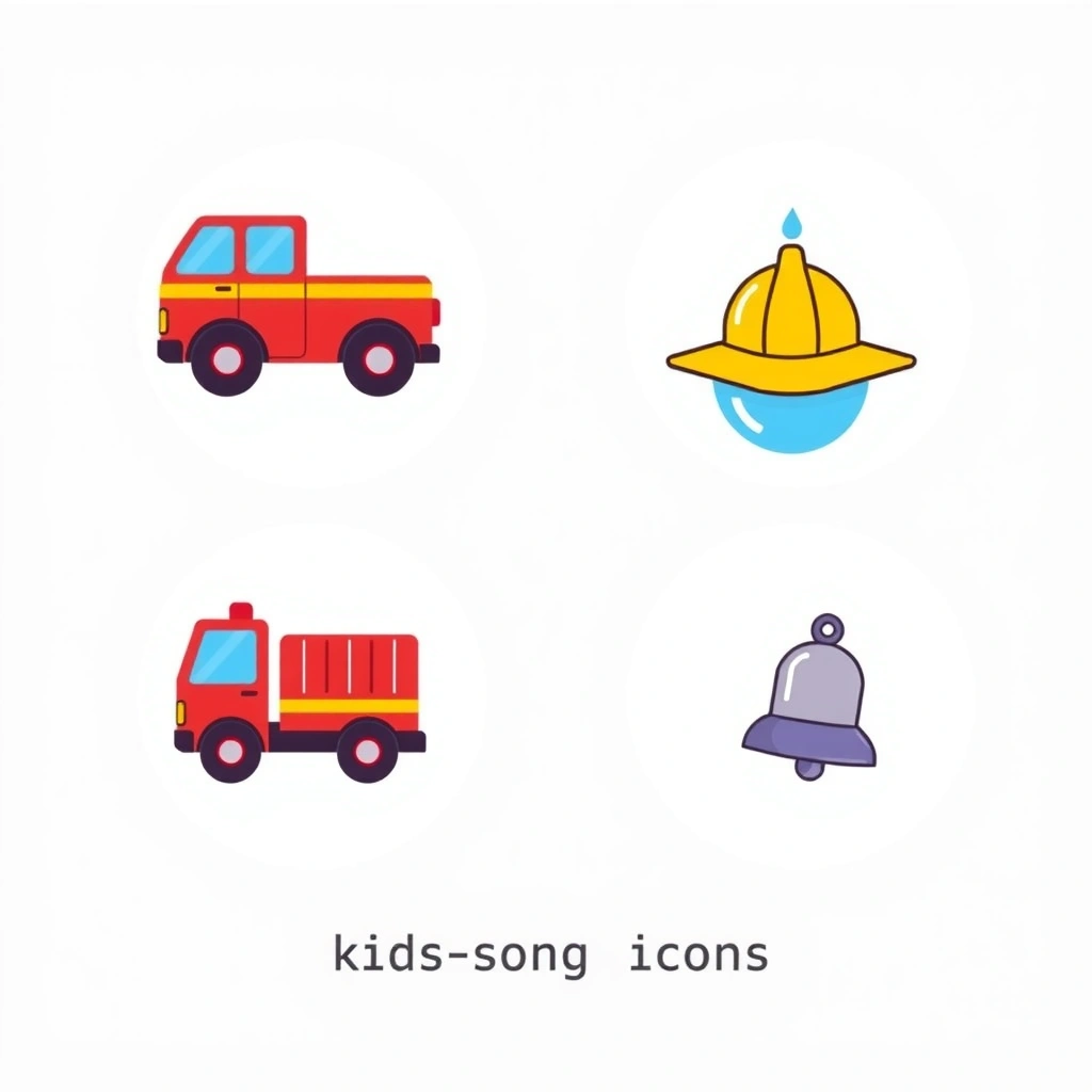 Ikony do piosenki/rymowanki - Materiały - Dzień Strażaka