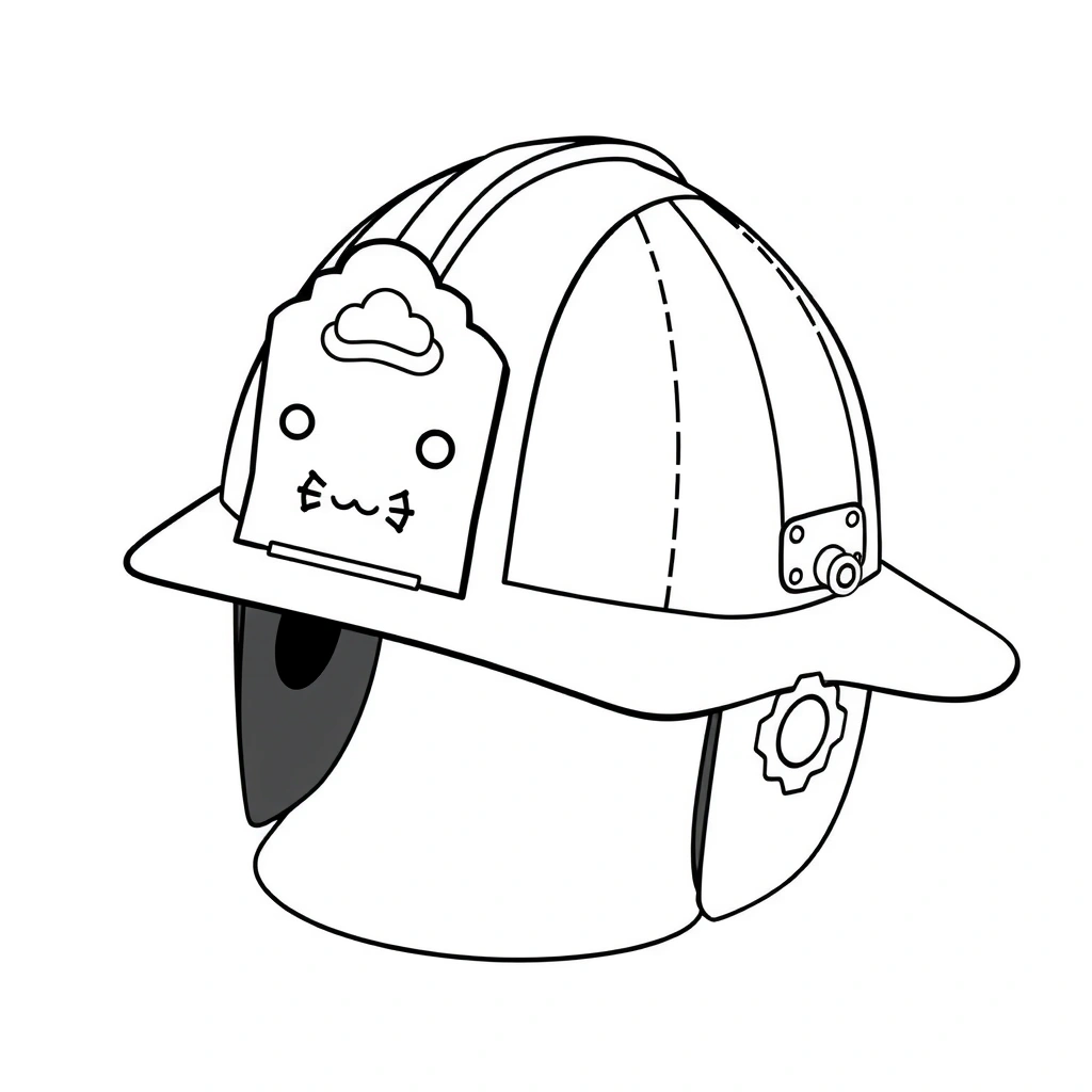 Szablon: Papierowy hełm - Szablony - Dzień Strażaka