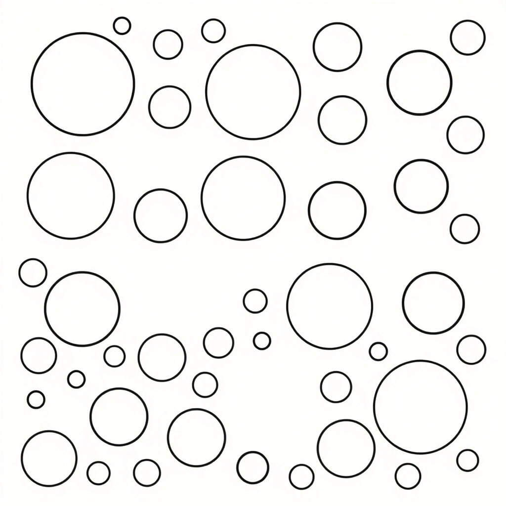 Szablon do kropkowania — duże okręgi - Szablony - Dzień Kropki