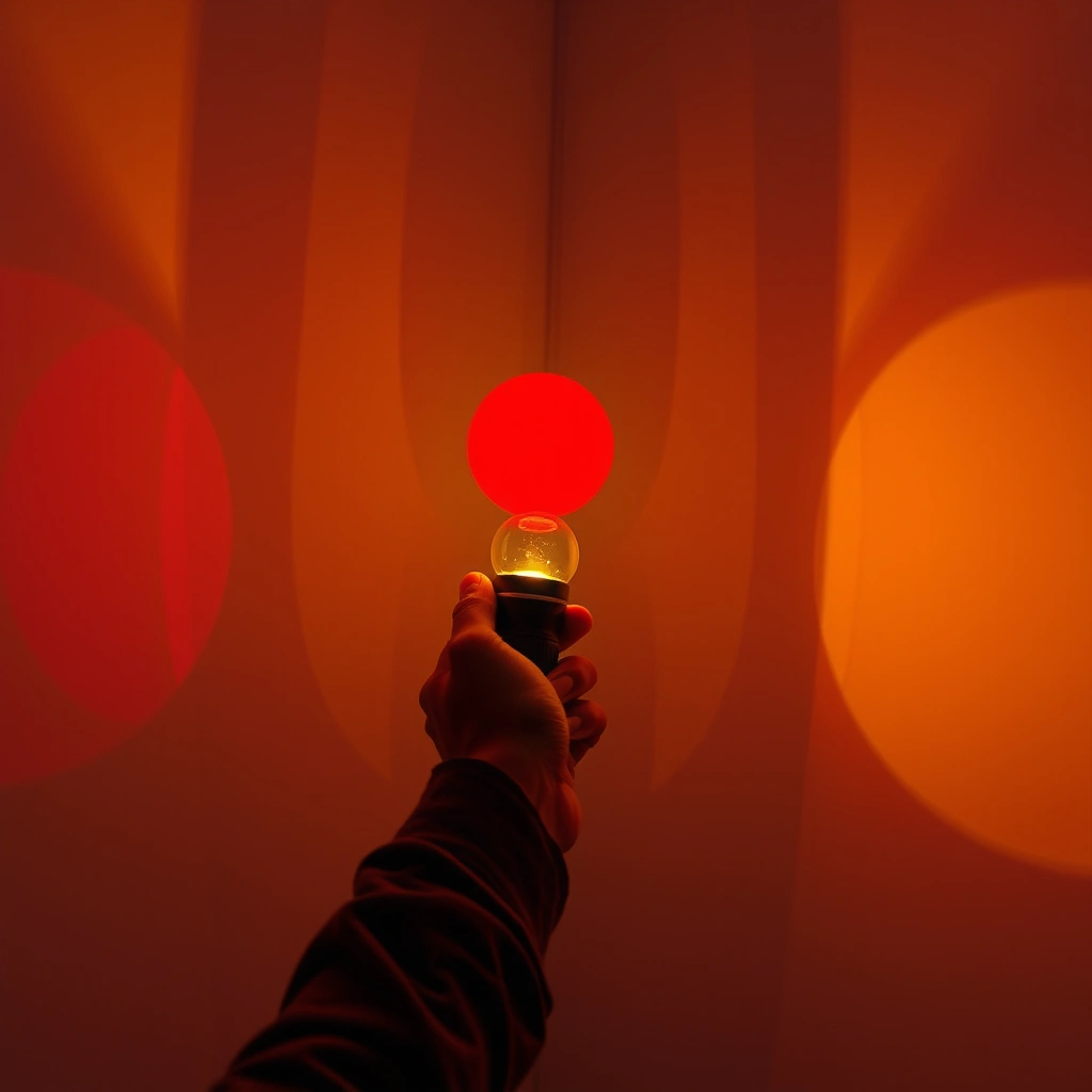 Fotografia demonstracyjna: światło przez kolorową folię - Materiały - Dzień Latarni Morskich