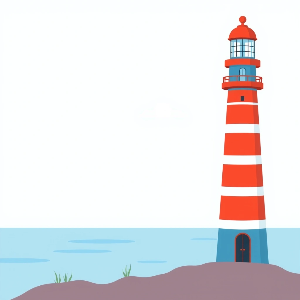 Ilustracja latarni morskiej (do pokazania) - Materiały - Dzień Latarni Morskich