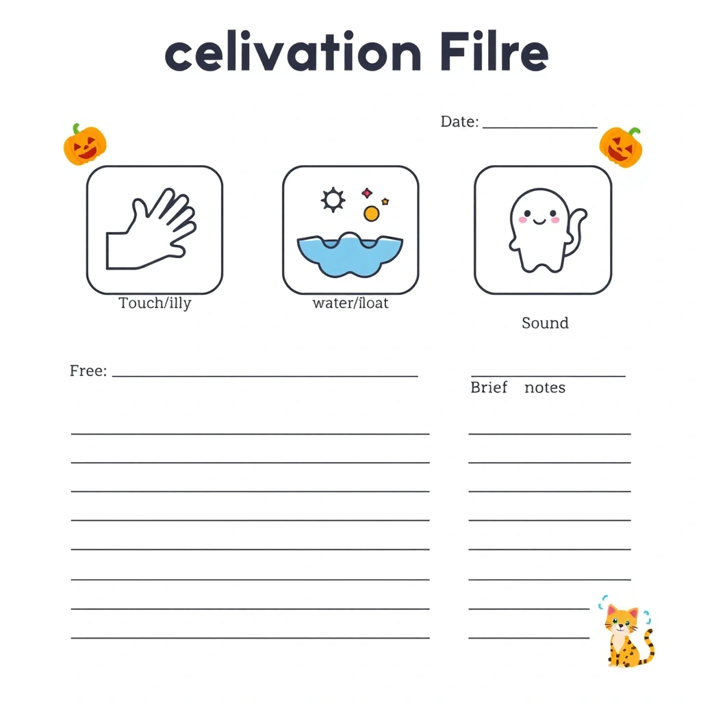 Karta obserwacji dla opiekuna - Szablony - Halloween