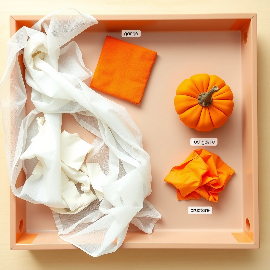 Karta stacji: Stacja dotyku (taca z materiałami) - Szablony - Halloween