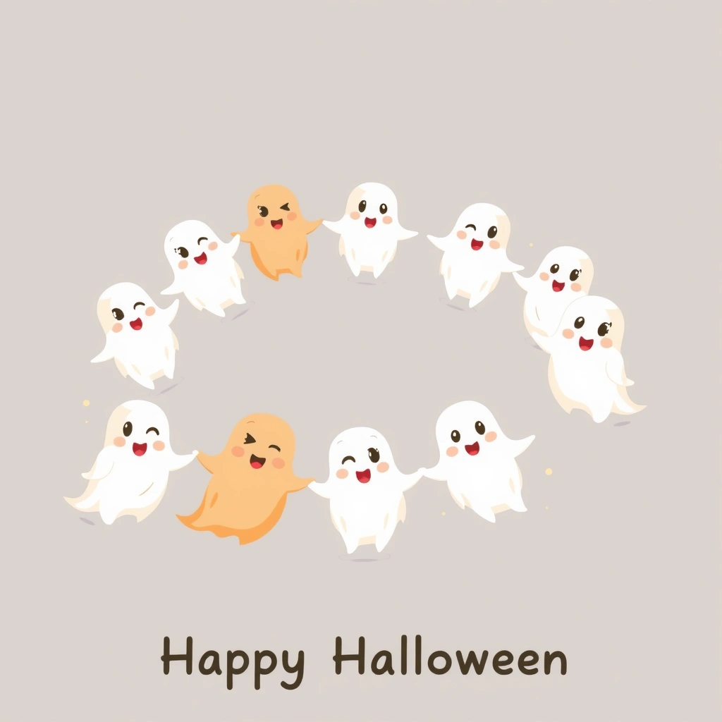 Plakat powitania: Marsz duchów - Szablony - Halloween