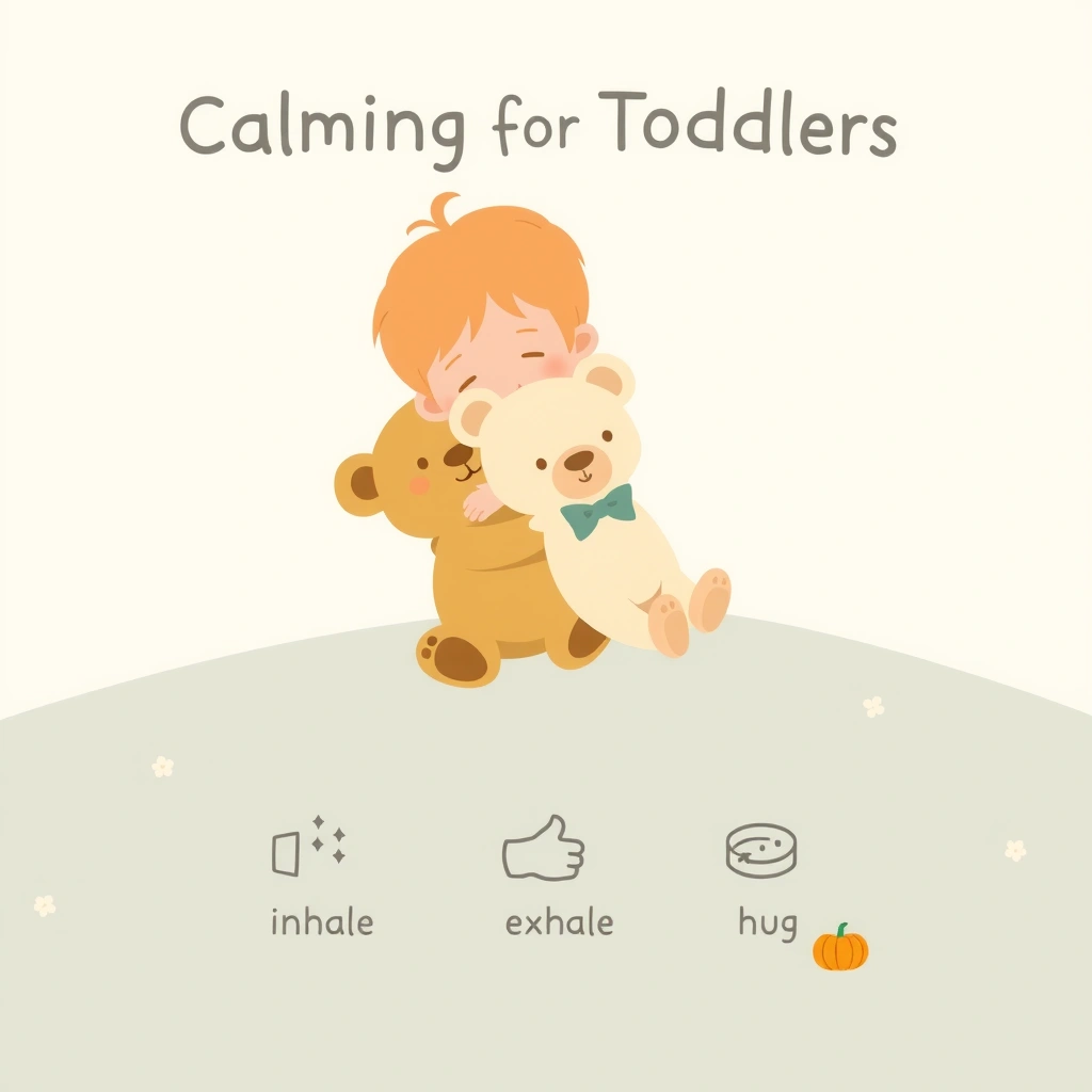 Plakat uspokojenia: Oddechy i przytulanie misia - Szablony - Halloween