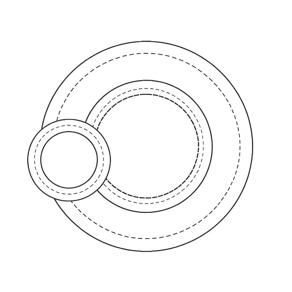 Szablon — krążek z wyciętym środkiem - Szablony - Tłusty Czwartek