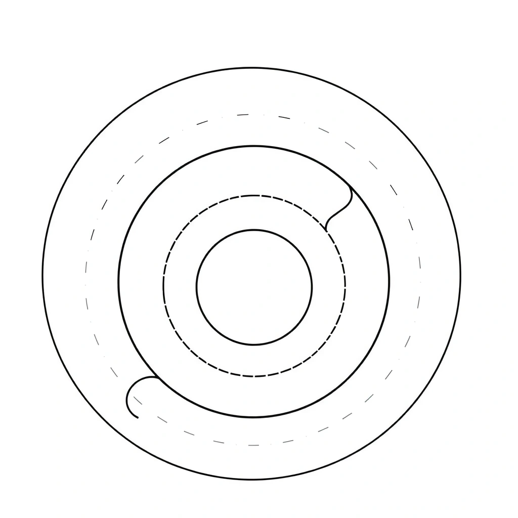 Szablon — krążek z wyciętym środkiem - Szablony - Tłusty Czwartek