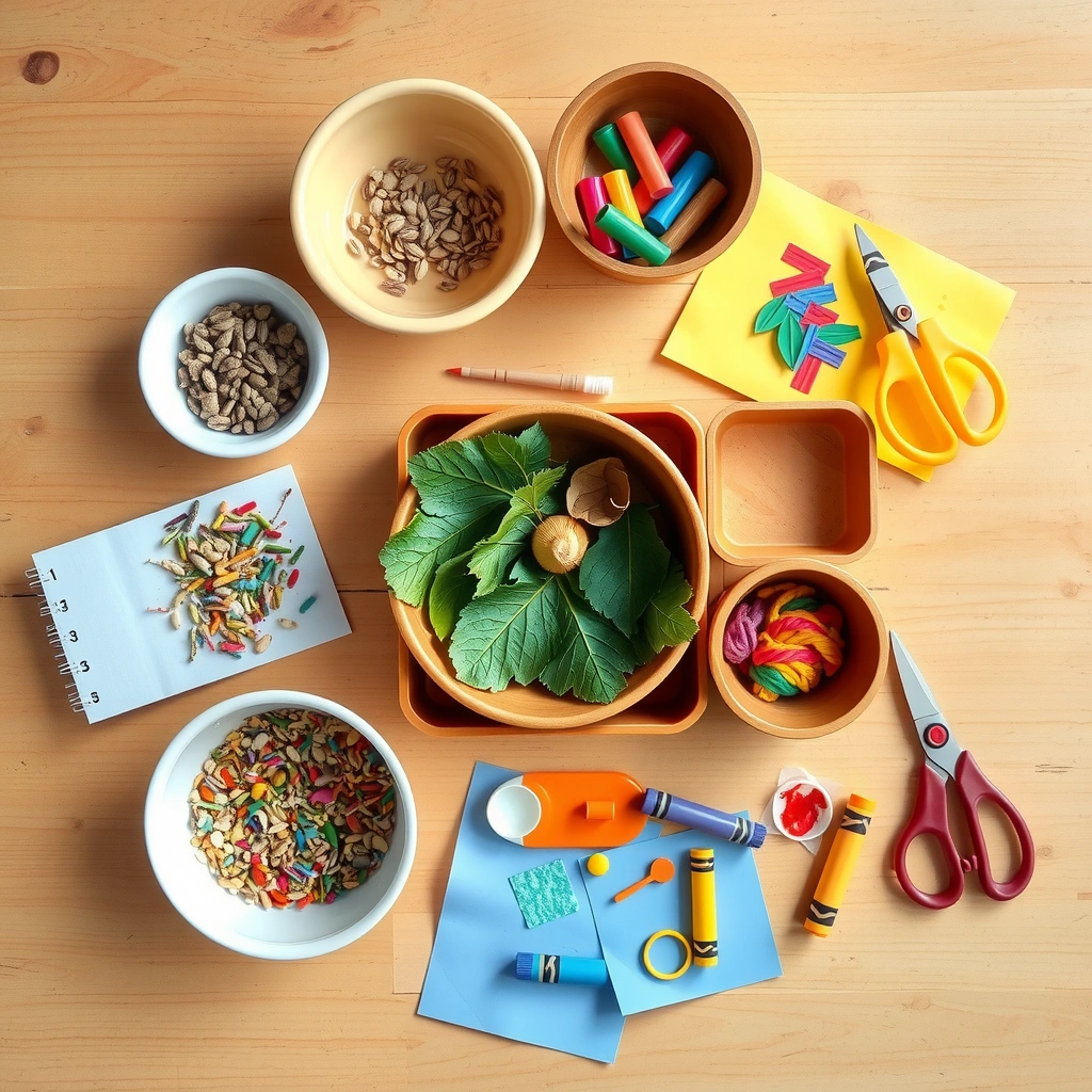 Zdjęcie tac z materiałami do dekoracji - Materiały - Tłusty Czwartek